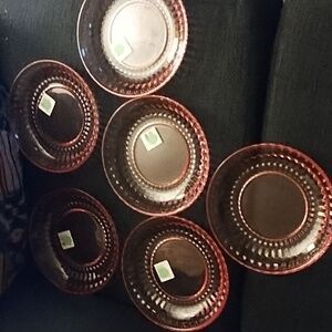 Villeroy & Boch Red Boston Coloured Salad Plate Set of 6 NEW  OBO Make Offer